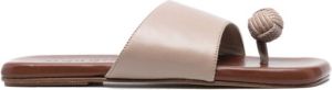 Hereu Sandalen met open neus Beige