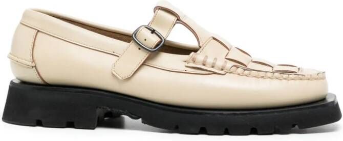 Hereu Soller Sport leren loafers Geel