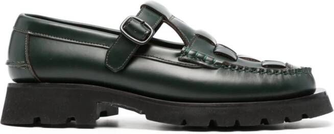 Hereu Soller Sport leren loafers Groen