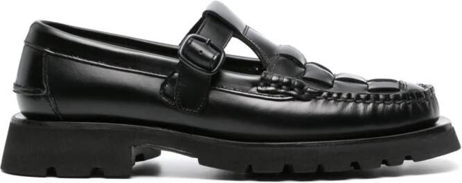 Hereu Soller Sport leren loafers Zwart