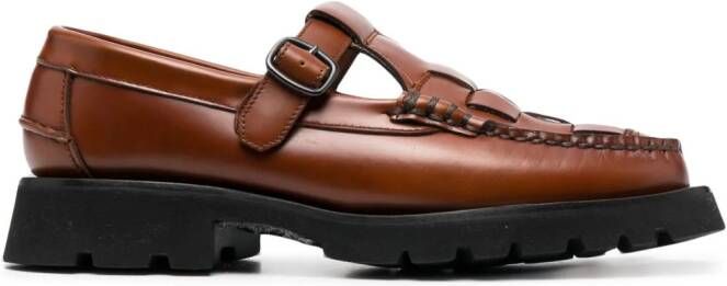 Hereu Soller Sport loafers met vierkante neus Bruin