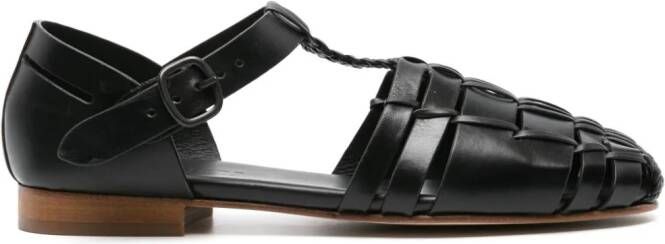 Hereu Vedra leren sandalen Zwart