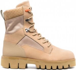 Heron Preston Legerlaarzen met veters Beige