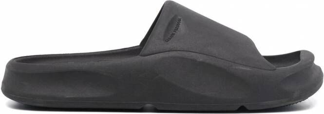 Heron Preston Slippers met vierkante neus Zwart