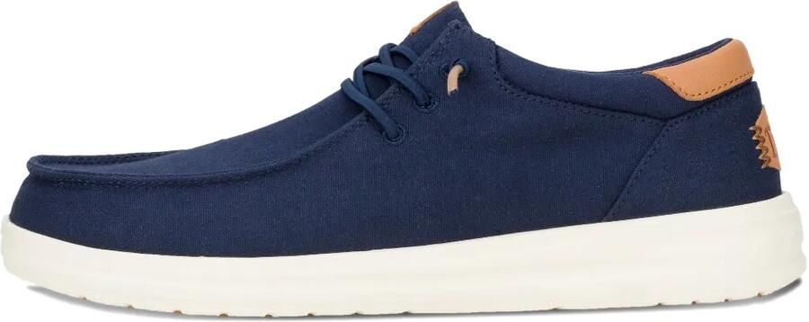 Hey Dude Veterschoenen met ronde neus Blauw