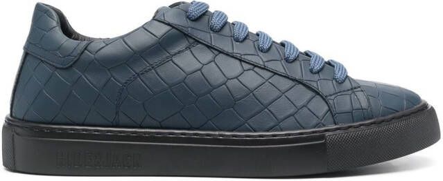 Hide&Jack Essence Croco sneakers Blauw