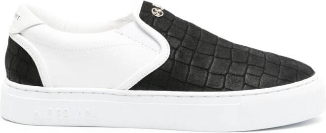 Hide&Jack Fuji Croco sneakers Zwart