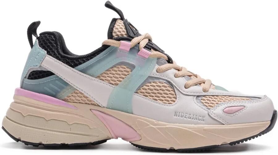 Hide&Jack Chunky sneakers met mesh vlakken Wit