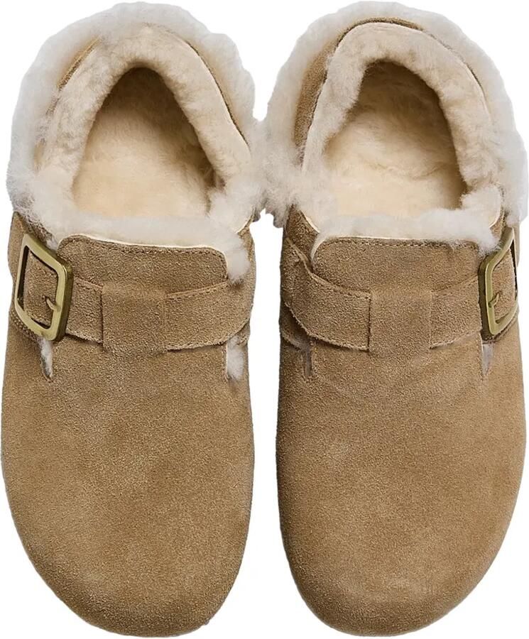 Hide&Jack Ciock loafers van schapenvacht met gespsluiting Beige - Foto 2