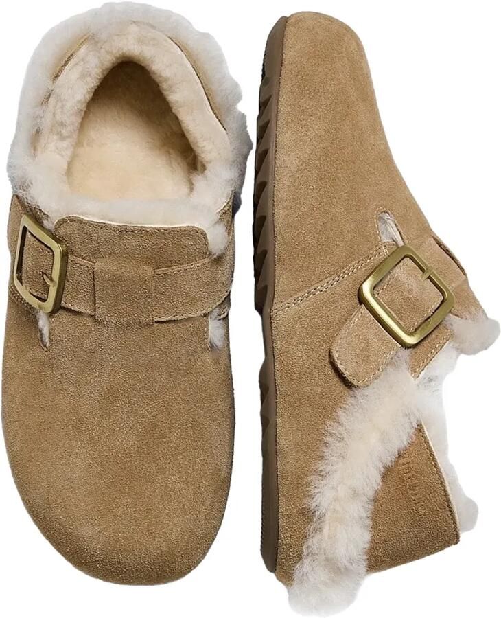 Hide&Jack Ciock loafers van schapenvacht met gespsluiting Beige - Foto 3