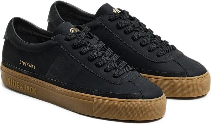 Hide&Jack Sneakers met krokodillen-reliëf Zwart - Foto 5