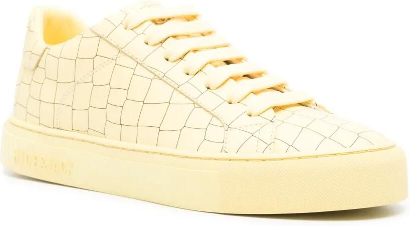 Hide&Jack Essence Croco sneakers met textuur Geel - Foto 3