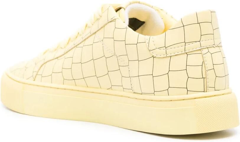 Hide&Jack Essence Croco sneakers met textuur Geel - Foto 2