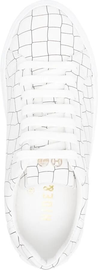 Hide&Jack Essence Croco sneakers met textuur Wit - Foto 4