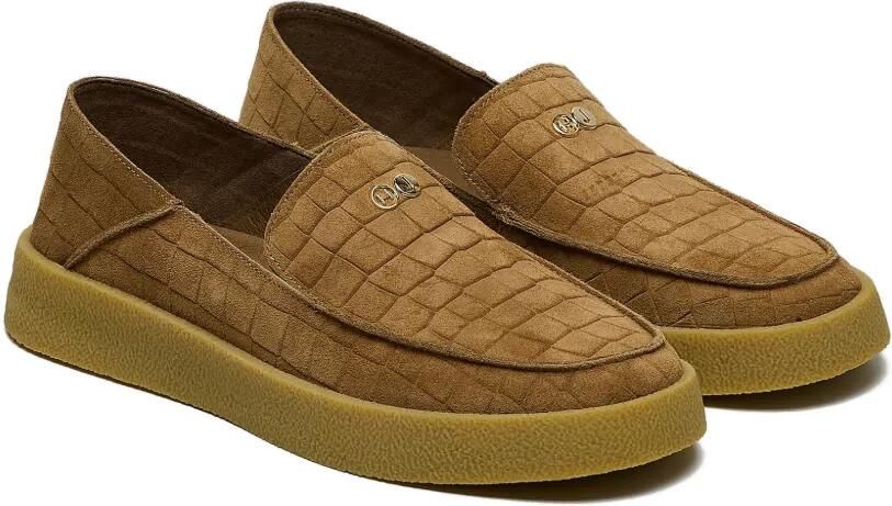 Hide&Jack Loafers met krokodillen-reliëf Beige - Foto 4