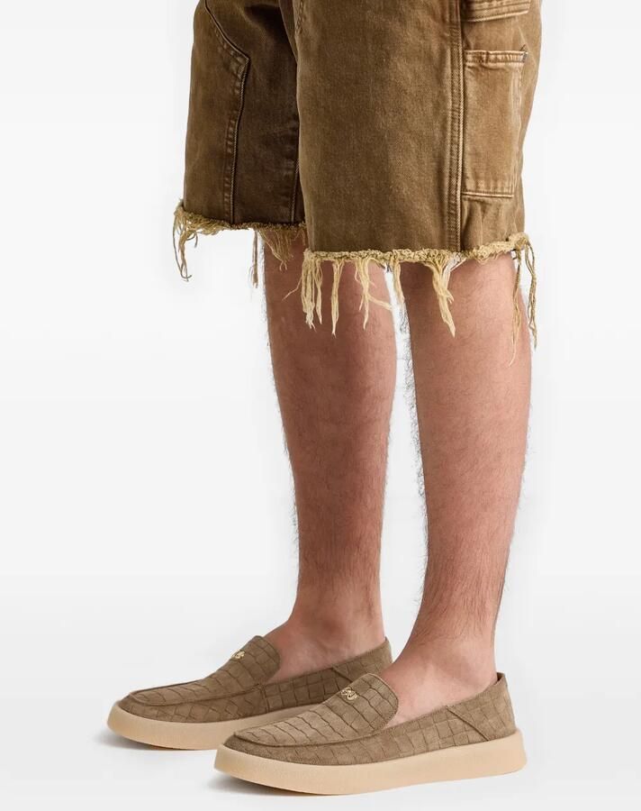 Hide&Jack Loafers met krokodillen-reliëf Beige - Foto 2