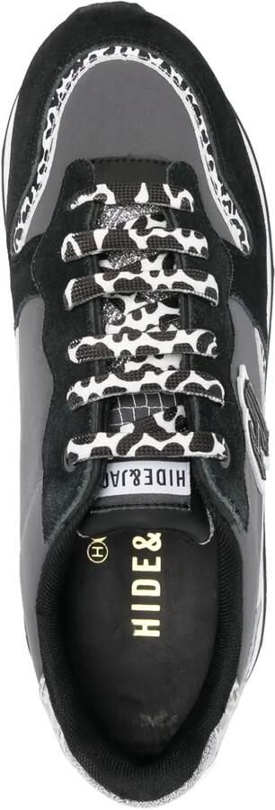 Hide&Jack Over sneakers met zebraprint Grijs - Foto 4