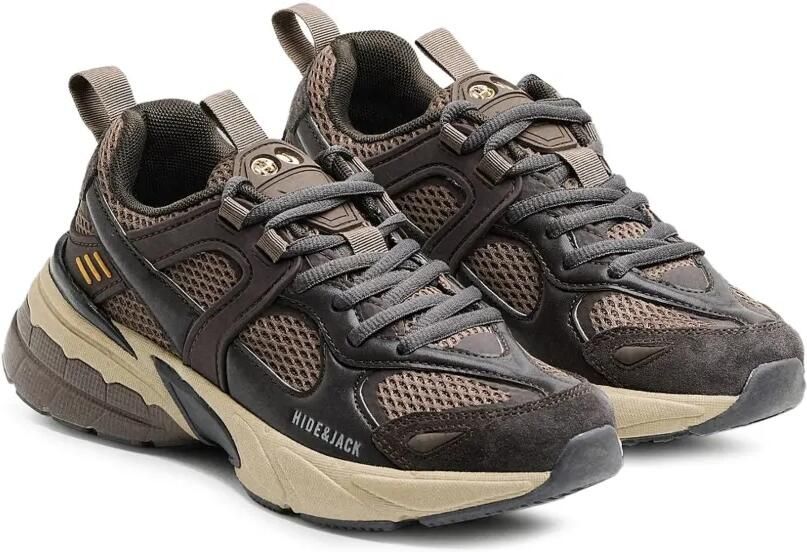 Hide&Jack Sneakers met mesh details en vlakken Bruin - Foto 5