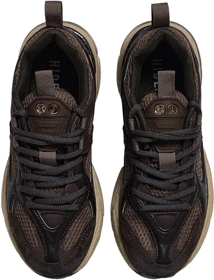 Hide&Jack Sneakers met mesh details en vlakken Bruin - Foto 3