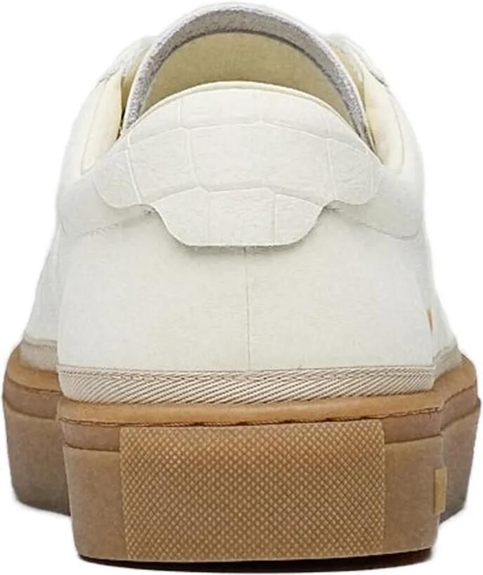 Hide&Jack Retro sneakers met krokodillen-reliëf en plateauzool Wit - Foto 4