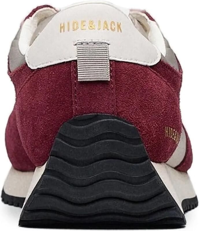 Hide&Jack Roma suède sneakers met vlakken Rood - Foto 4