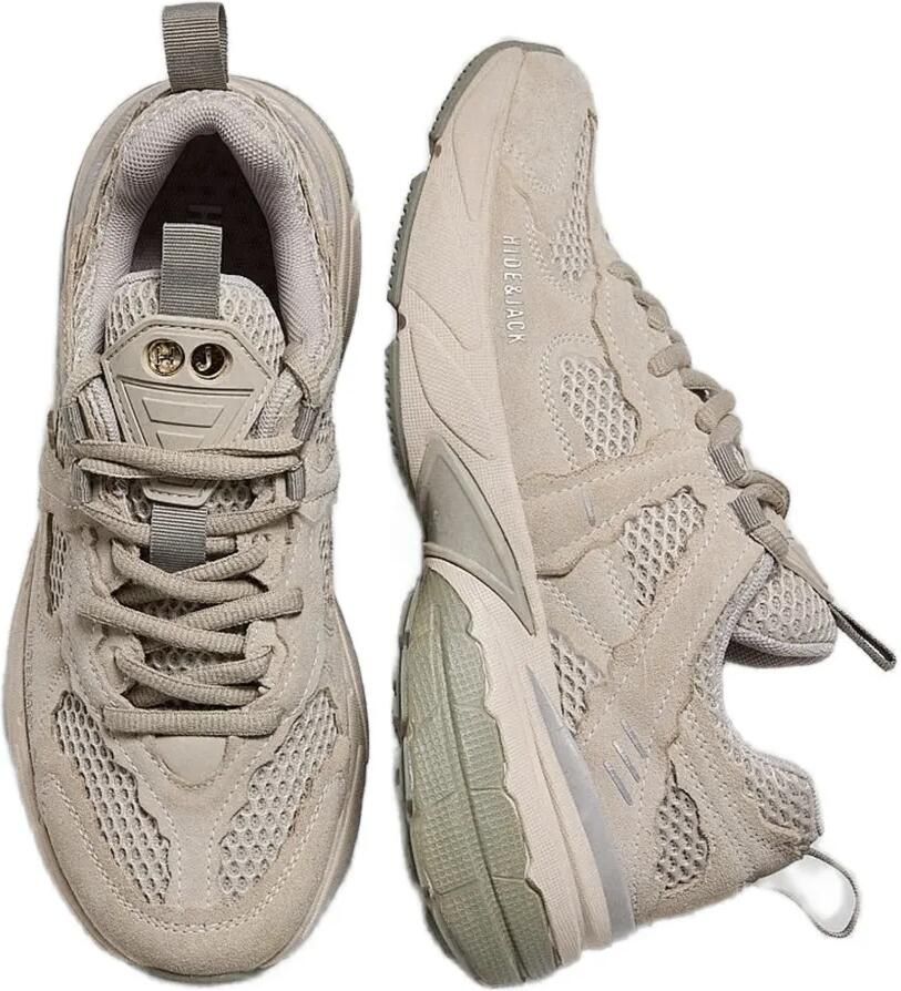 Hide&Jack Running 2000 sneakers met grove zool en vlakken Beige - Foto 2