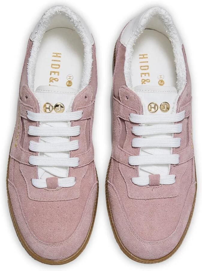 Hide&Jack Shaggy Powder sneakers met vlakken Roze - Foto 2