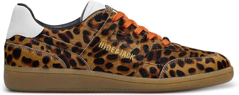 Hide&Jack Shaggy sneakers met luipaardprint Bruin