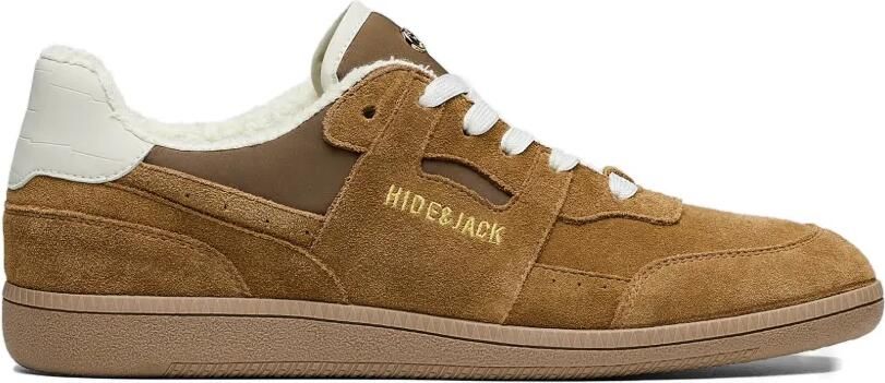 Hide&Jack Shaggy sneakers met vlakken Bruin