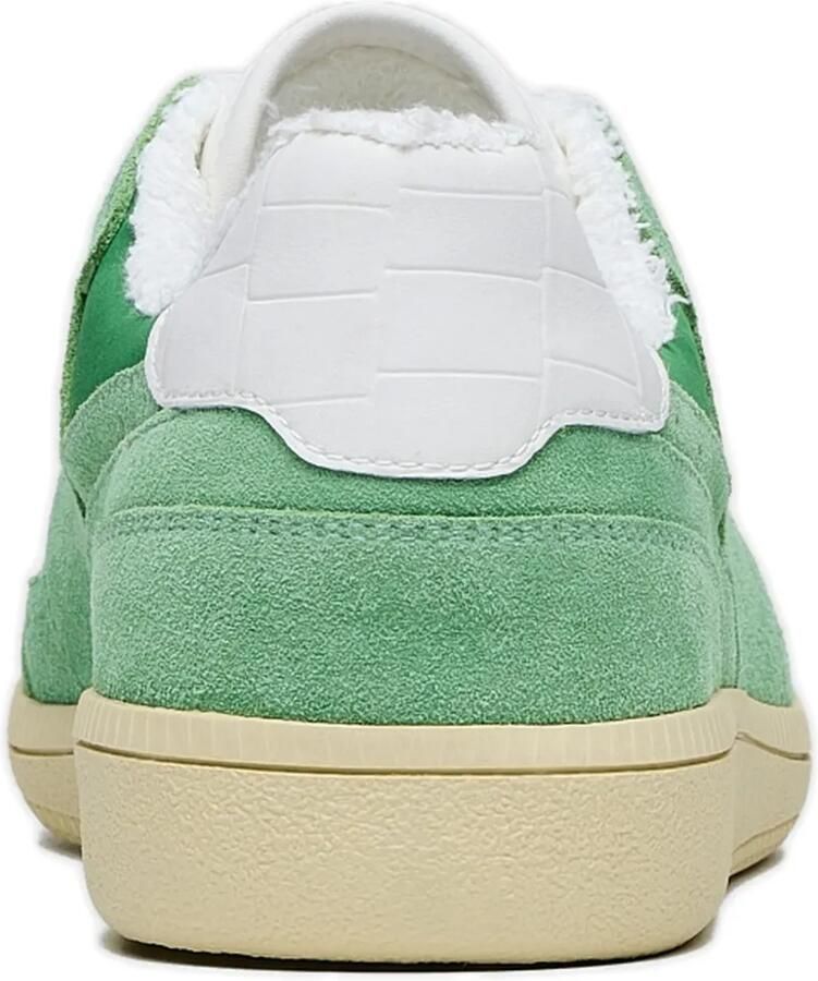 Hide&Jack Shaggy suède sneakers met vlakken Groen - Foto 2
