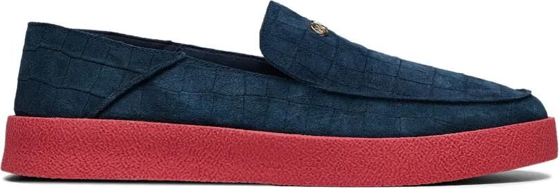 Hide&Jack Slip-on sneakers met krokodillen effect Blauw - Foto 4