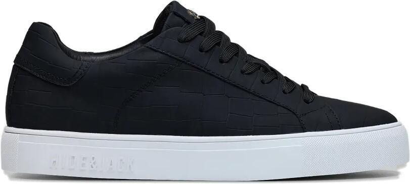 Hide&Jack Sneakers met krokodillen-reliëf Zwart