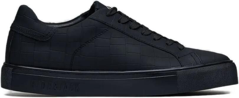 Hide&Jack Sneakers met krokodillen-reliëf Zwart