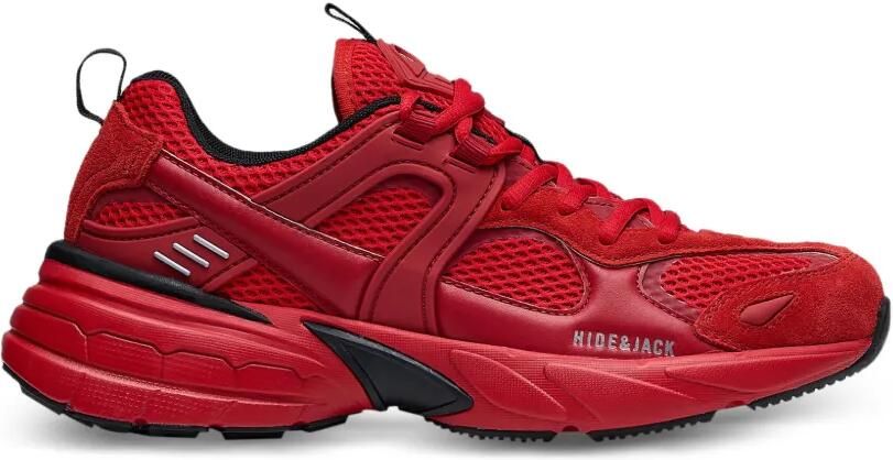 Hide&Jack Sneakers met mesh vlakken Rood