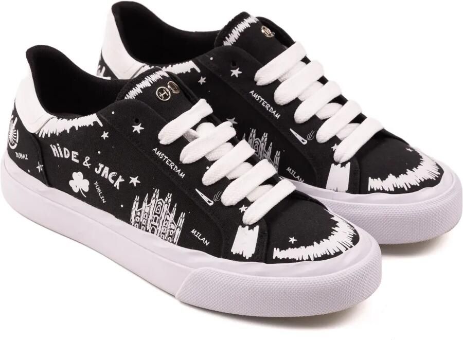 Hide&Jack Toby sneakers Zwart
