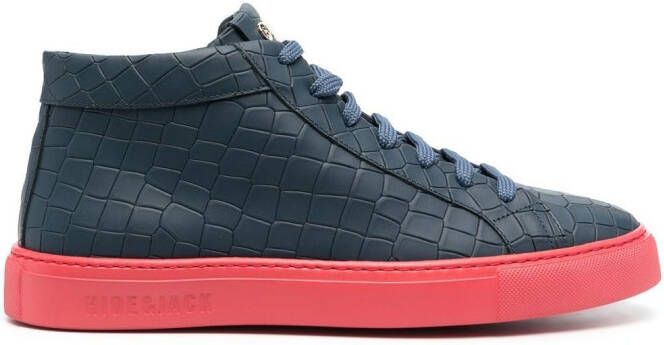 Hide&Jack Essence Croco sneakers Blauw