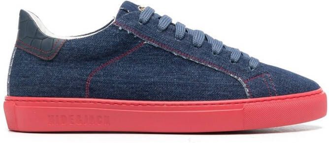 Hide&Jack Essence denim sneakers Blauw