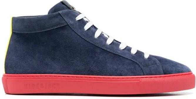 Hide&Jack Oil high-top sneakers Blauw