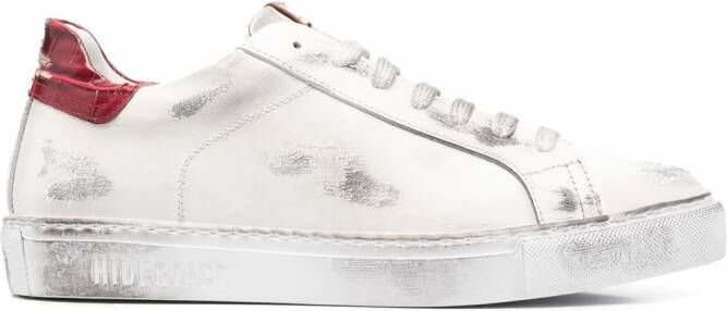 Hide&Jack Sneakers met gerafeld-effect Wit