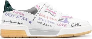 Hide&Jack Sneakers met graffiti-print Wit