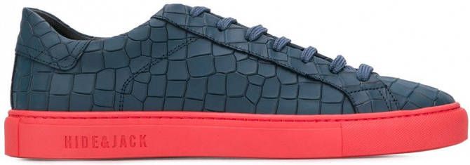 Hide&Jack Essence Croco sneakers Blauw