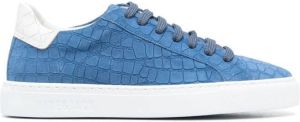 Hide&Jack Sneakers met krokodillenleer-effect Blauw
