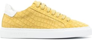 Hide&Jack Sneakers met krokodillenleer-effect Geel