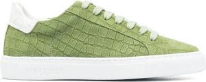 Hide&Jack Sneakers met krokodillenleer-effect Groen