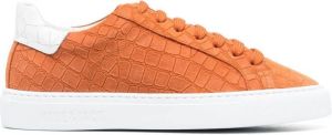 Hide&Jack Sneakers met krokodillenleer-effect Oranje