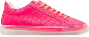 Hide&Jack Sneakers met krokodillenleer-effect Roze
