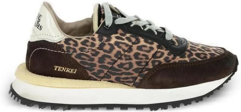Hidnander Tenkei leopard-print sneakers Bruin