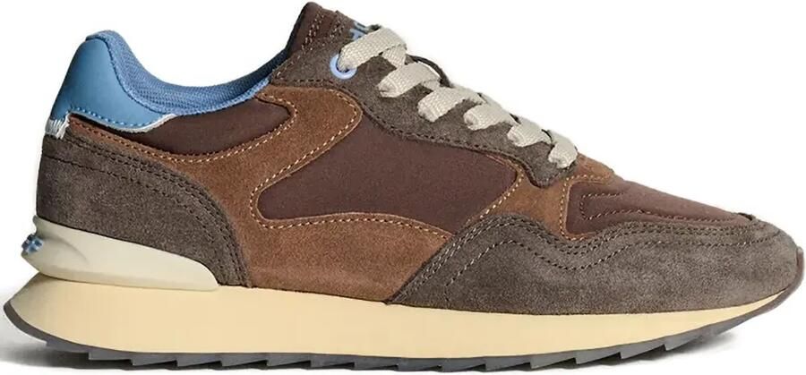 Hoff 30 mm City Amsterdam vetersneakers met vlakken Bruin