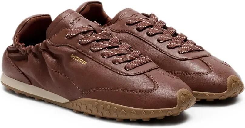Hoff Bridge leren sneakers met ruches Bruin - Foto 4