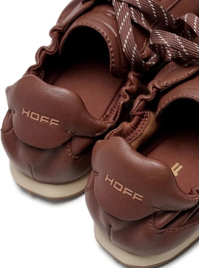 Hoff Bridge leren sneakers met ruches Bruin - Foto 3